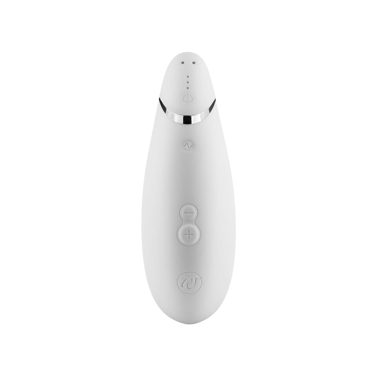 Womanizer Premium Clit Sucker - White/Chrome