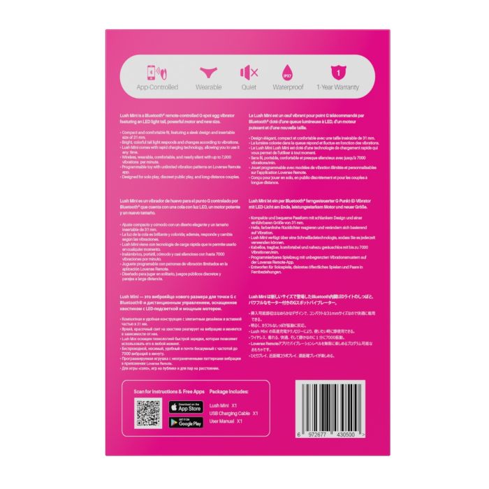 Lovense Lush Mini Remote-Controlled G-Spot Vibrator