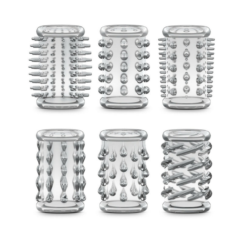Blush Stay Hard Cock Sleeve Kit Clear Set of 6