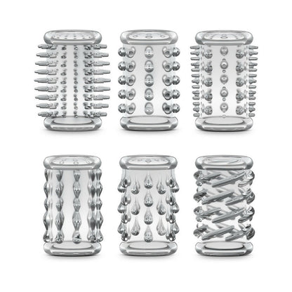 Blush Stay Hard Cock Sleeve Kit Clear Set of 6
