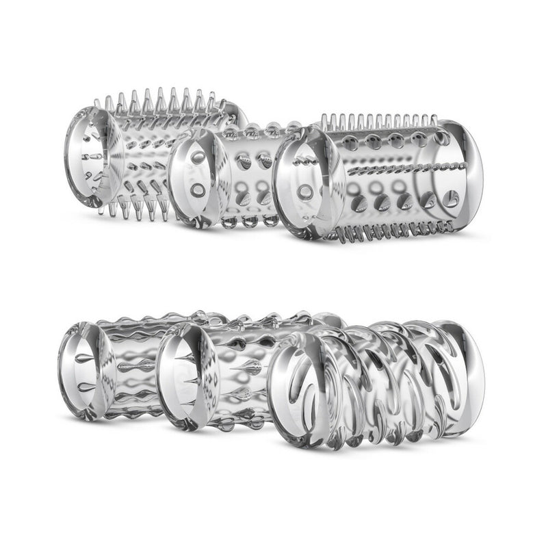 Blush Stay Hard Cock Sleeve Kit Clear Set of 6