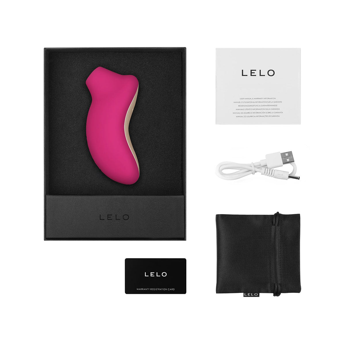 LELO Sona Clitoral Stimulator - Cerise