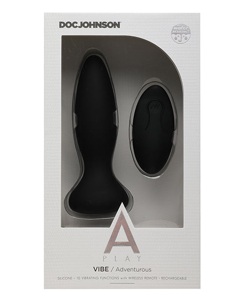 A Play Adventurous Anal Plug - Black