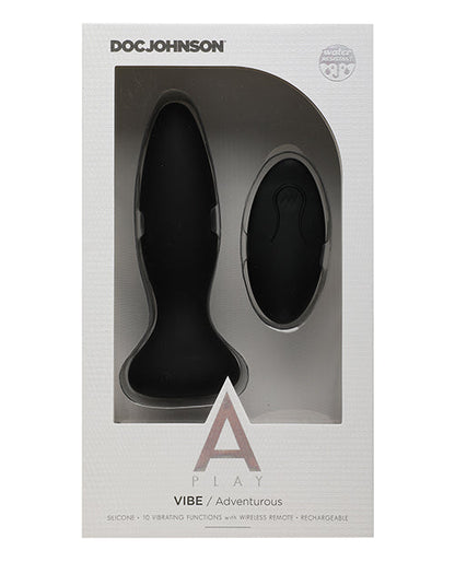 A Play Adventurous Anal Plug - Black
