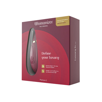 Womanizer Premium 2 Clit Sucker - Bordeaux