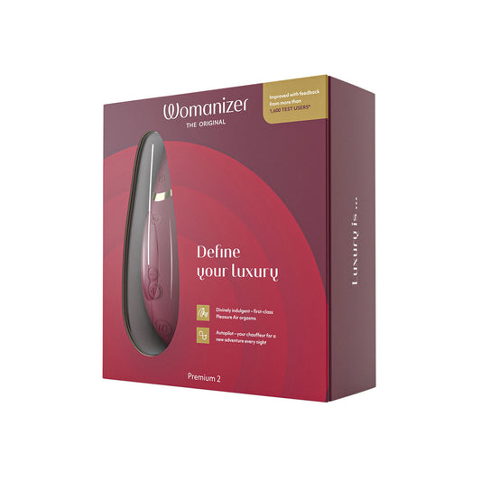 Womanizer Premium 2 Clit Sucker - Bordeaux
