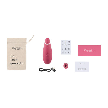 Womanizer Premium 2 Clit Sucker - Raspberry
