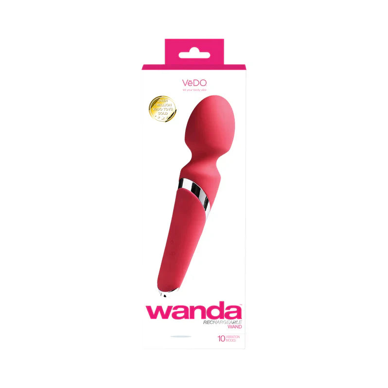 VeDO Wanda Rechargeable Wand Vibrator Foxy Pink