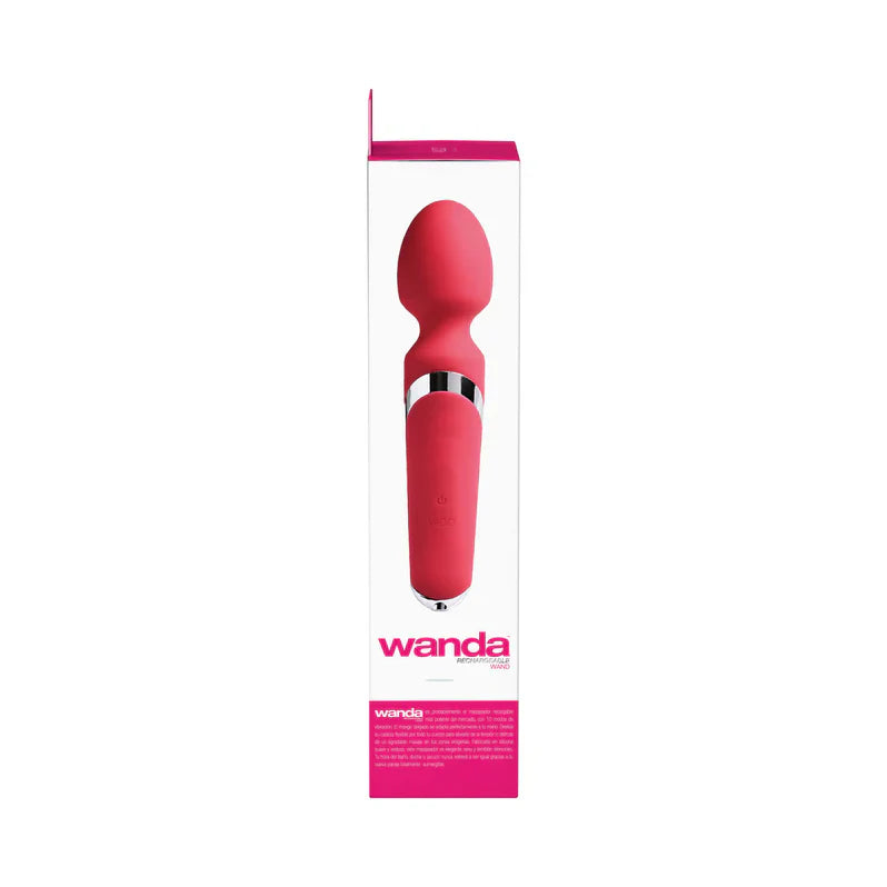 VeDO Wanda Rechargeable Wand Vibrator Foxy Pink