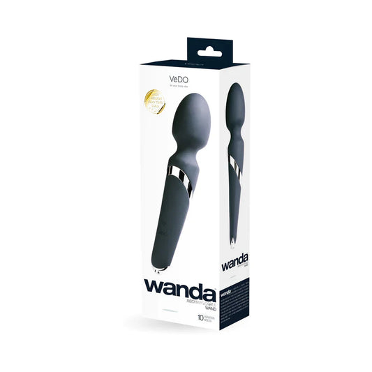VeDO Wanda Rechargeable Wand Vibrator Just Black
