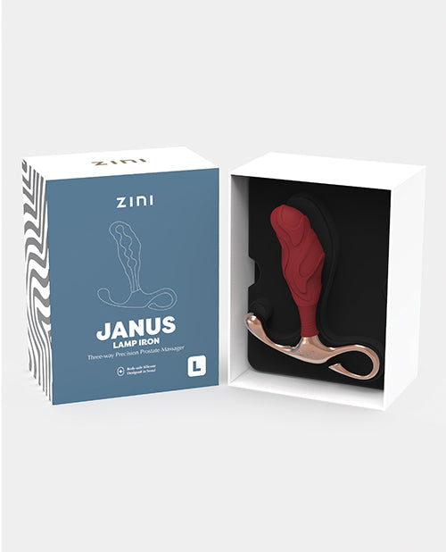 Zini Janus Lamp Iron Prostate Massager - Large Maroon