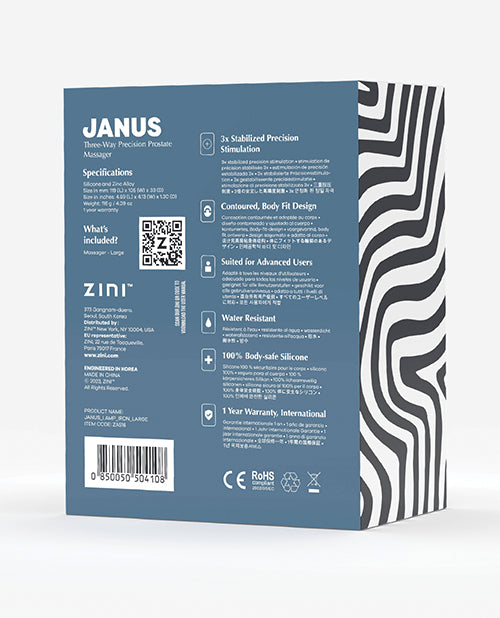 Zini Janus Lamp Iron Prostate Massager - Large Maroon