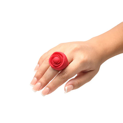 Bloomgasm Rose Ring Discreet Finger Vibrator – Wearable Silicone Pleasure