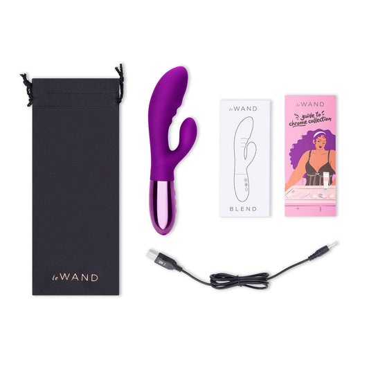 Le Wand Blend Rabbit Vibrator - Dark Cherry