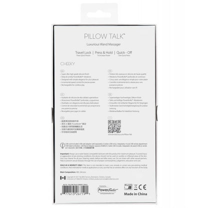 Pillow Talk Cheeky Wand Vibrator Pink