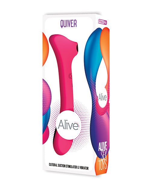Alive Quiver Suction Vibrator - Magenta