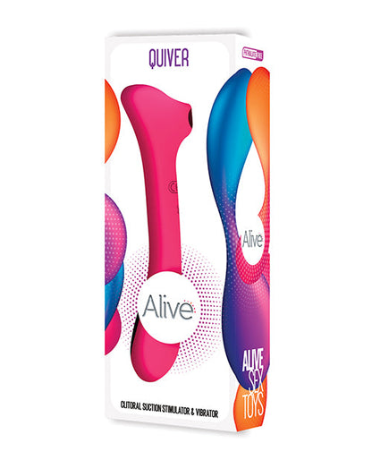 Alive Quiver Suction Vibrator - Magenta
