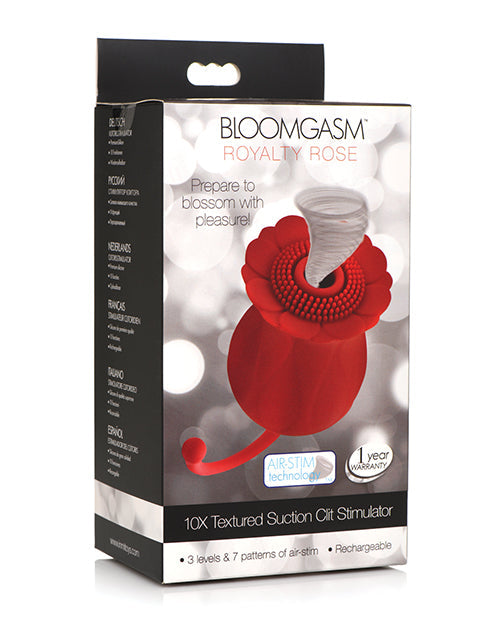 Inmi Bloomgasm Royalty Rose Textured Suction Vibe