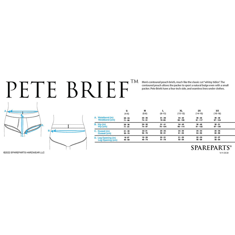 Spareparts Pete Contoured Packing Briefs Small