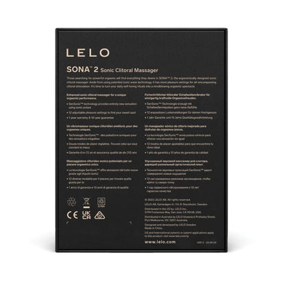 LELO Sona 2 Clitoral Stimulator - Black