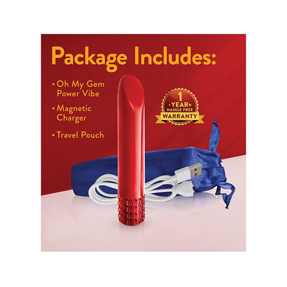 Blush Oh My Gem Desire Bullet Vibrator Ruby