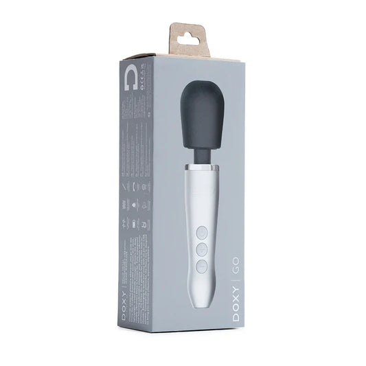Doxy Go Compact Wand Massager | Deep Rumbly Power for Travel