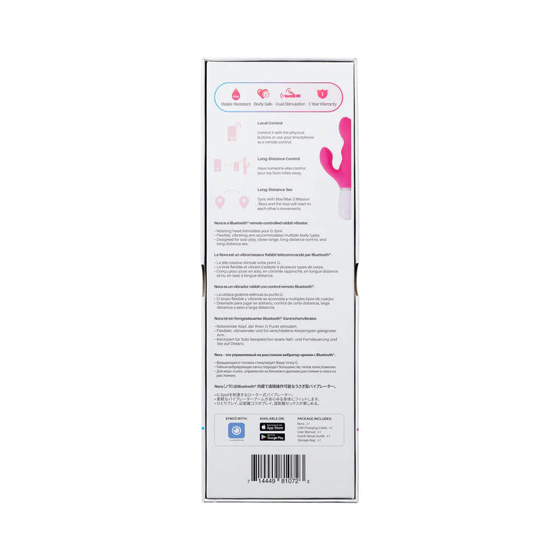 Lovense Nora Rotating Head Rabbit Vibrator