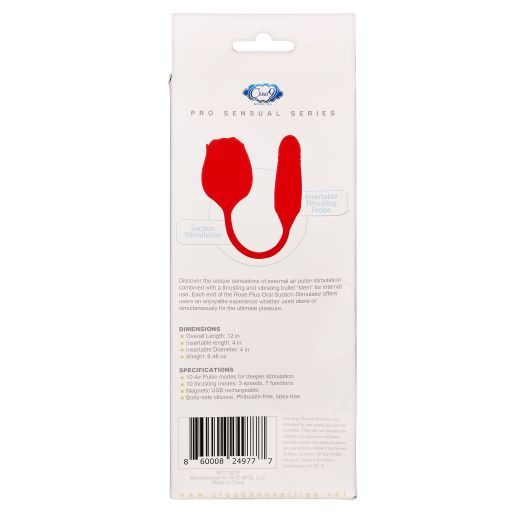 Rose Plus Suction + Thrusting Vibrator