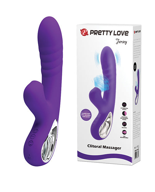 Jersey Sucking & Vibrating Rabbit - Purple