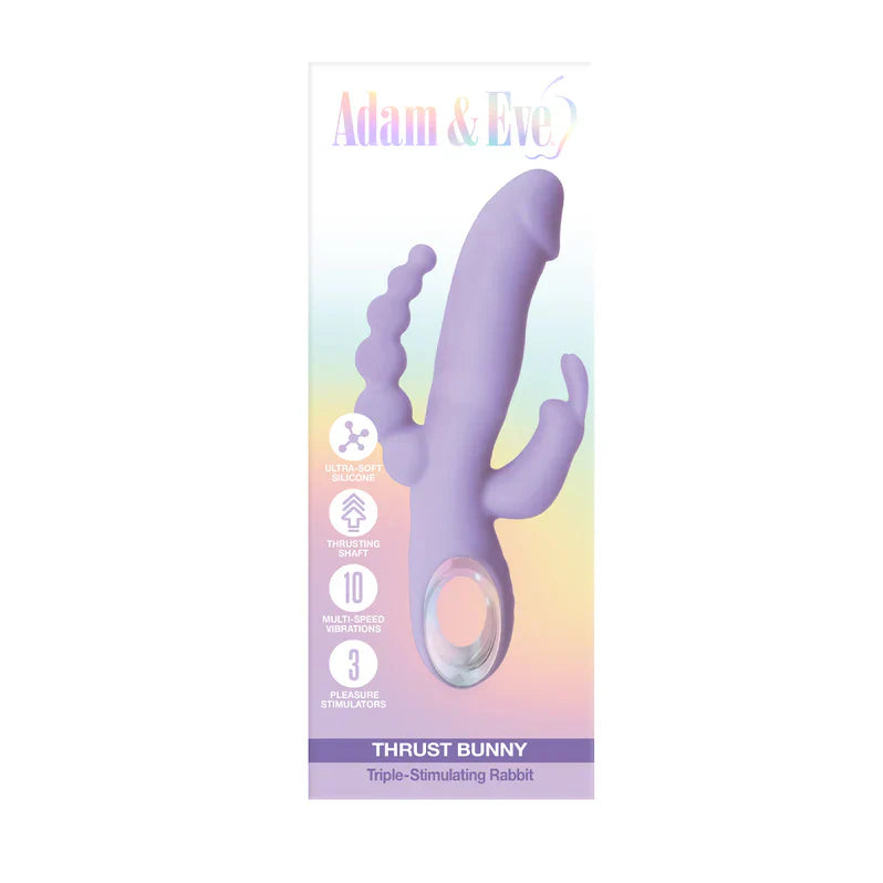 Adam & Eve Thrust Bunny Triple Stimulating Rabbit Vibrator